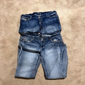 2 pair of Amethyst jeans plus size